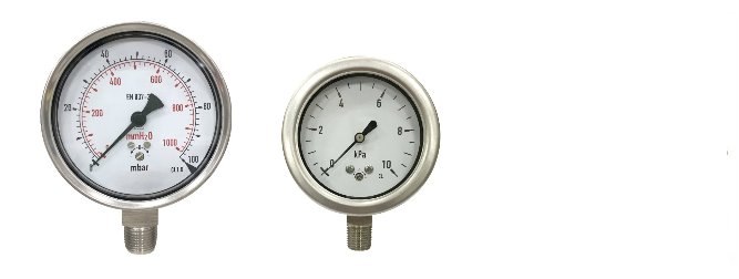 stainless steel low pressure gauge